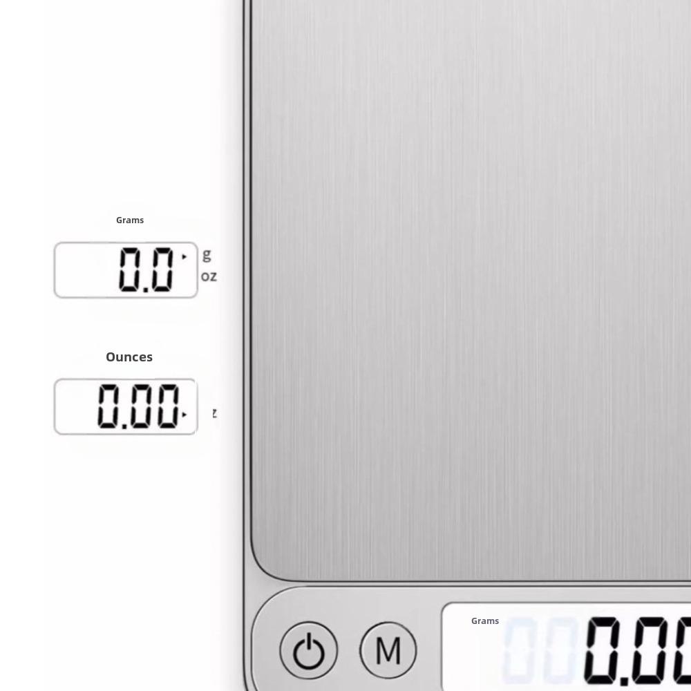Stainless Steel Digital Kitchen Scale LCD Display Coffee Balance Scale  For Diet Tracking