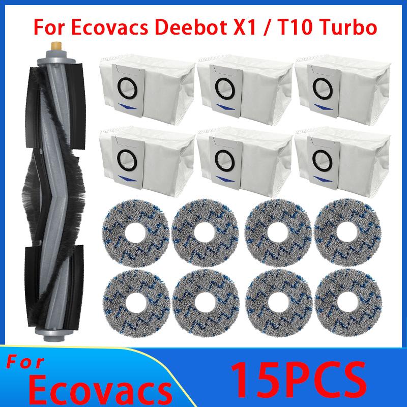 Für Ecovacs Deebot T10 OMNI X1 TURBO Saugroboter Filter Seitenbürste Reinigungstuch Ersatzteile Staubbehälter Zubehör