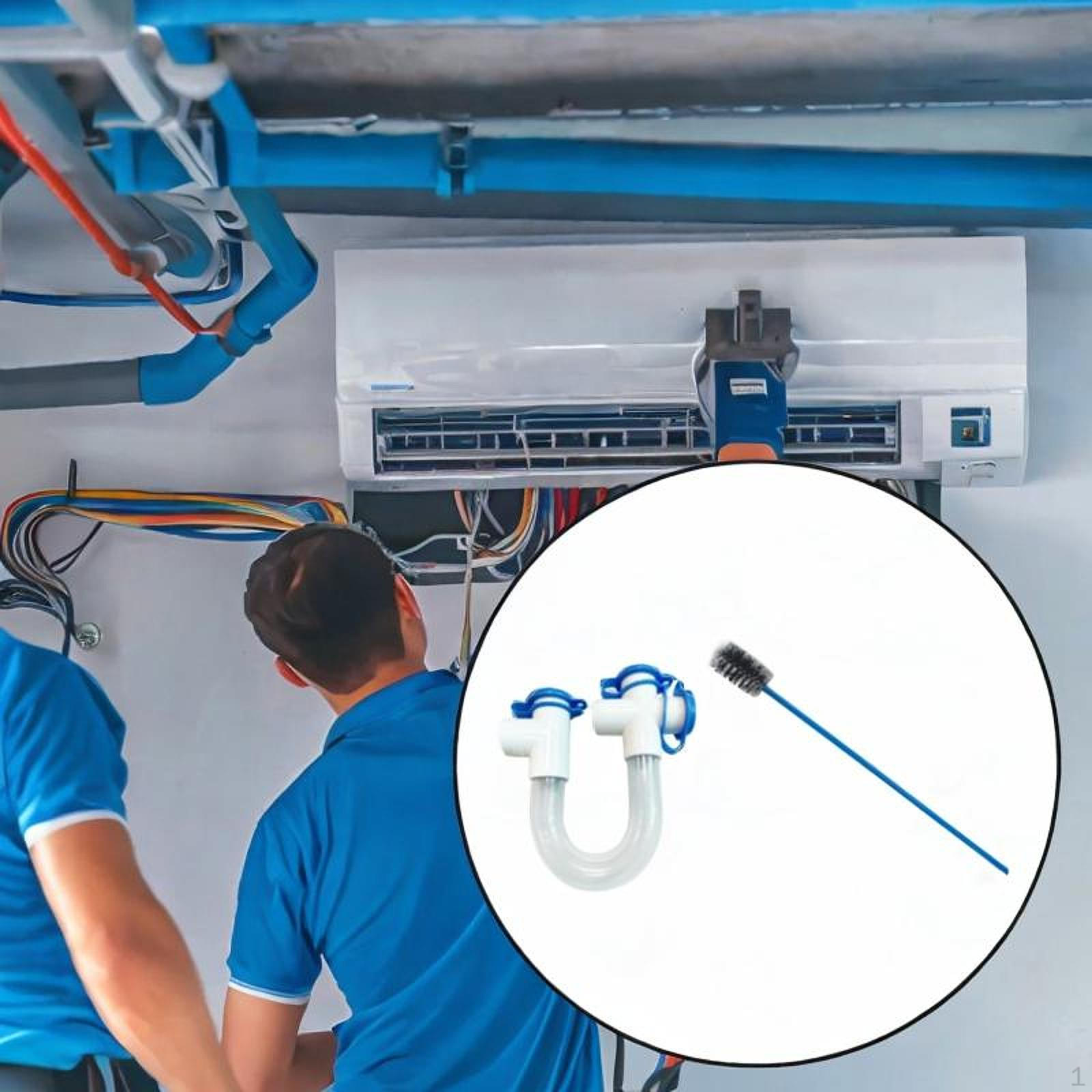 

PVC U Water Sealing Device with Brush Accessories Overflow Easy Assembly Replaces Air Blocking 3/4