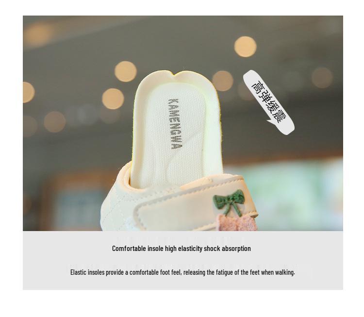 Weiche Sohle Rutschfeste Lauflernschuhe Prinzessin Schuhe - Klettverschluss Frühling/Herbst Mädchenschuhe