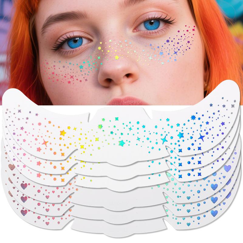 Simulation, Freckle Tattoo Stickers, Temporary Tattoo Stickers, Flash Laser, Face Stickers, Freckle Temporary Tattoos,Ball Face Stickers