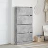 VidaXL Shoe Cabinet 4 Drop-Down Drawers Concrete Grey 3214367