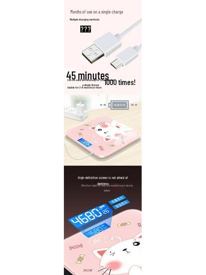Compact High Precision Digital Household Scale - Cute Design