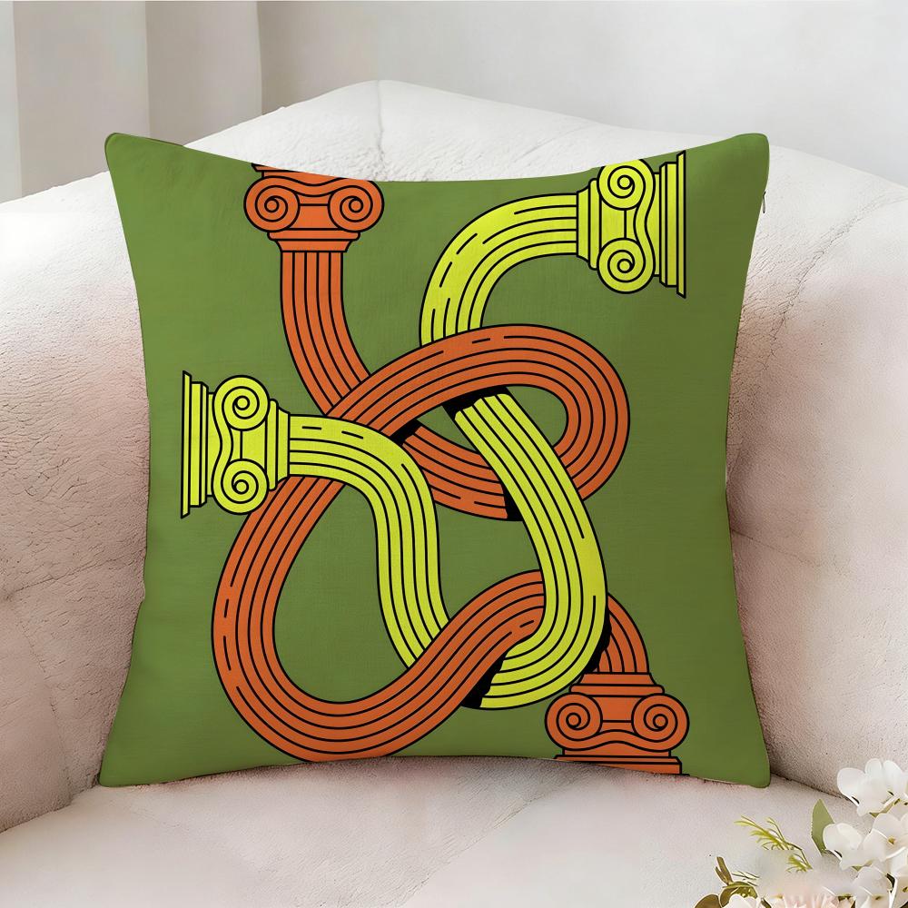 Emotional Illustration Pillow Case Pillowcase Doublesided Printed Sofa Cushion Bedroom Headboard Pillow