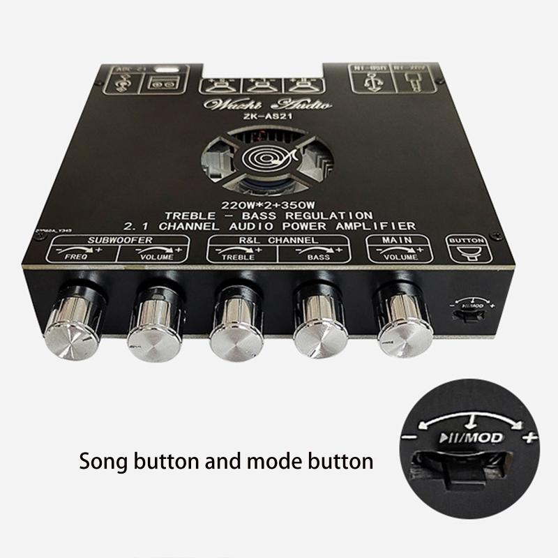 Metal Bass AMP TPA3251 Subwoofer Amplifier Board 2.1 Channel 220Wx2+350W Audio Stereo Amplifier Board Easy Installation