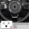 Car Steering Wheel Decorative Cover Plastic Modification Sticker For BMW MINI 2022 Cooper S F54 F55 F56 F57 F60 Car Accessories XX4