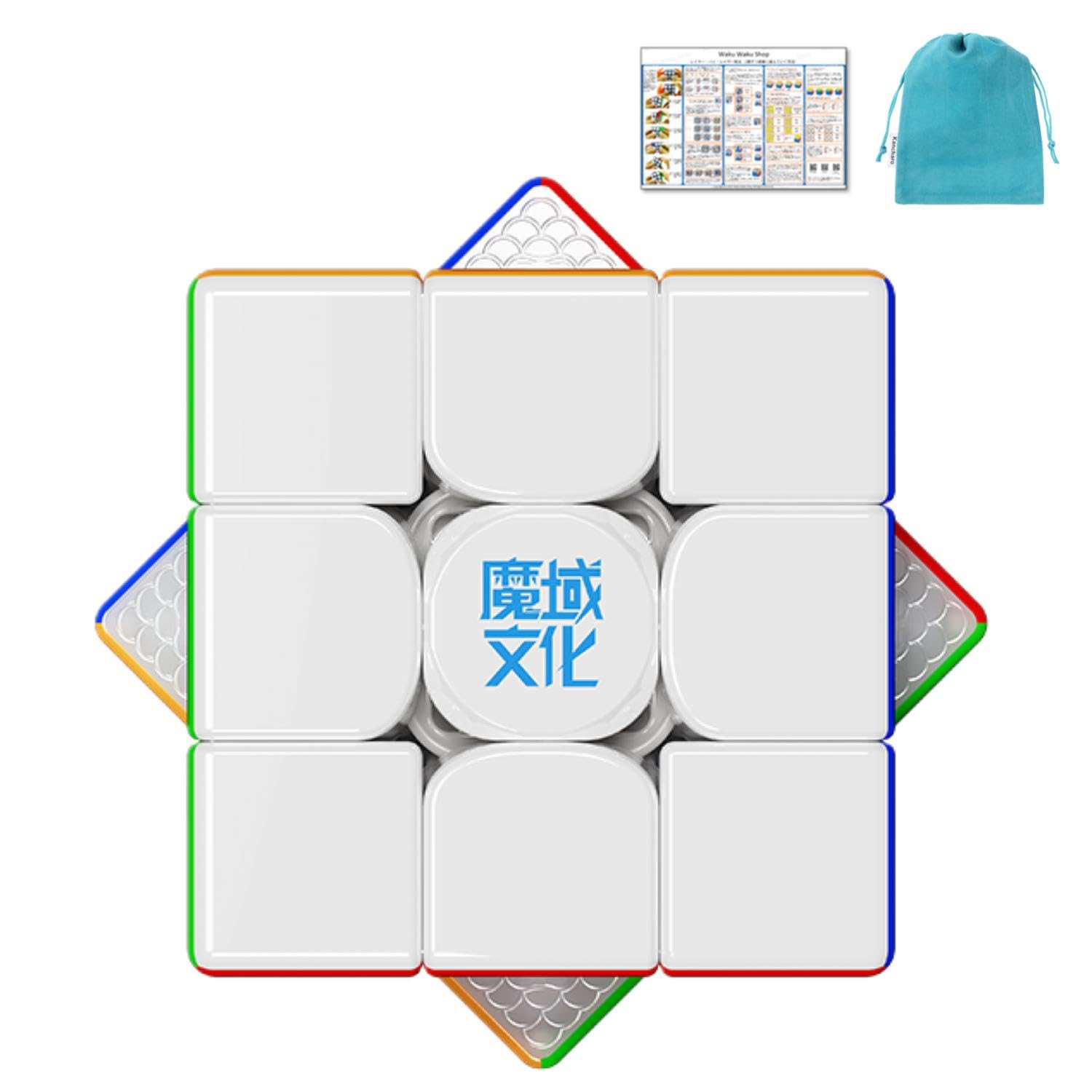 

MoYu Super Weilong V2 [Japanese Cube Strategy Guide & Pouch IncludedAuthentic] Competition Cube (3x3, 20-Magnet Ball-Core, MagLev UV Version)