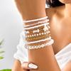 8 Pcs/Set Bohemian Handmade Crystal Rice Beads Bracelets for Women Men Multi Layer Stacking Resin Stone Bracelet Jewelry Gifts