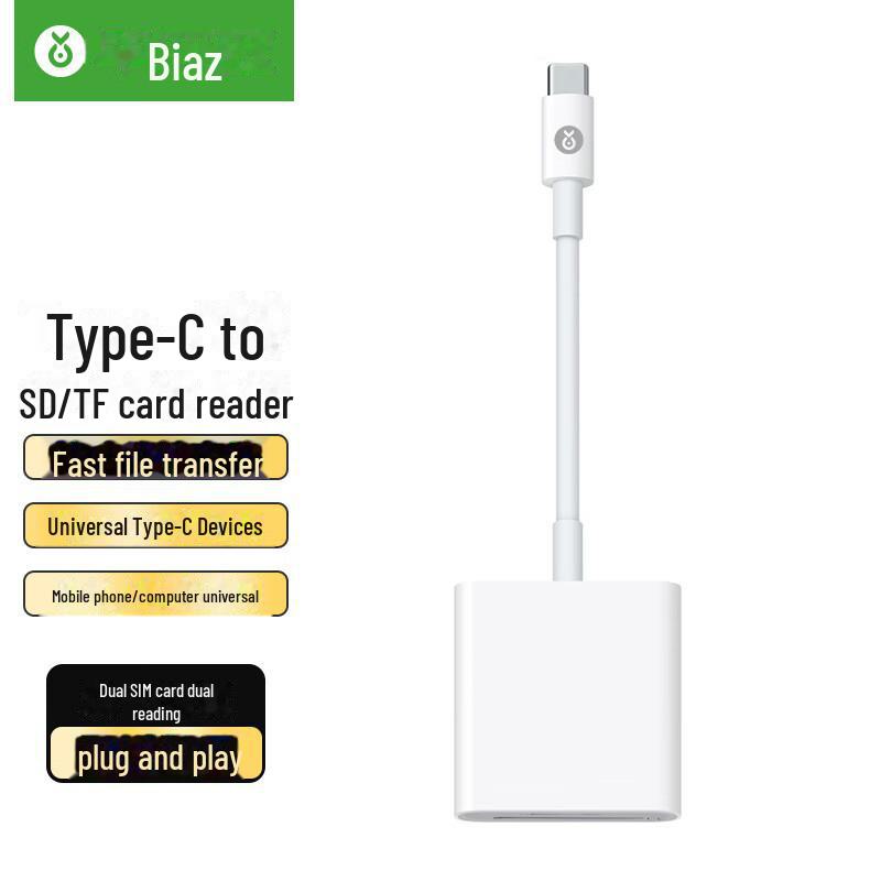 

Док-станция Biaz USB-C: Адаптер 3-в-1 Type-C - HDMI с поддержкой питания port mobile phone sd + TF card reader