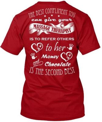 Masseur Bestes Kompliment, das Sie geben können T-Shirt Hergestellt in den USA Größe S bis 5XL