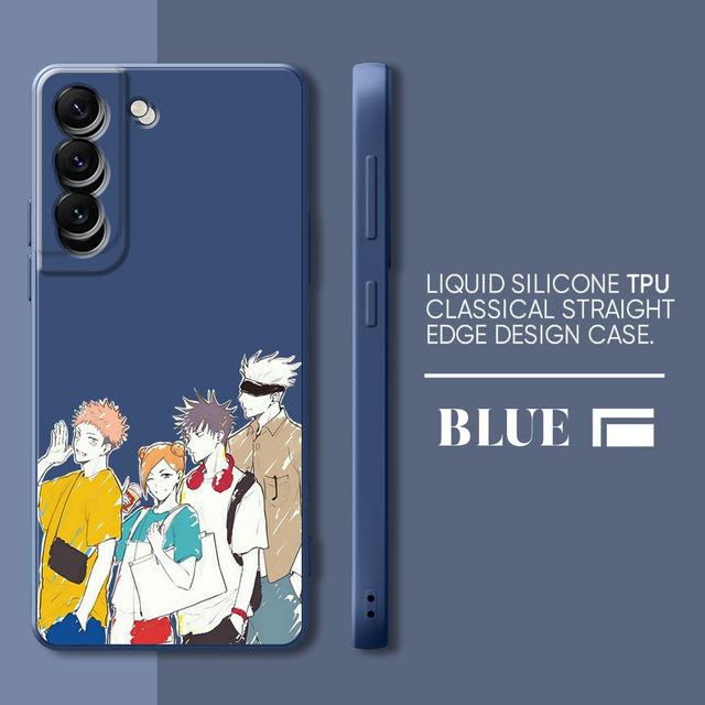 Custodia Jujutsu Kaisen Yuji Itadori Per Samsung Galaxy S10 S21 5g S10e S23 Ultra S20 Fe S8 S9 Plus S22 Quadrata Liquida Morbida