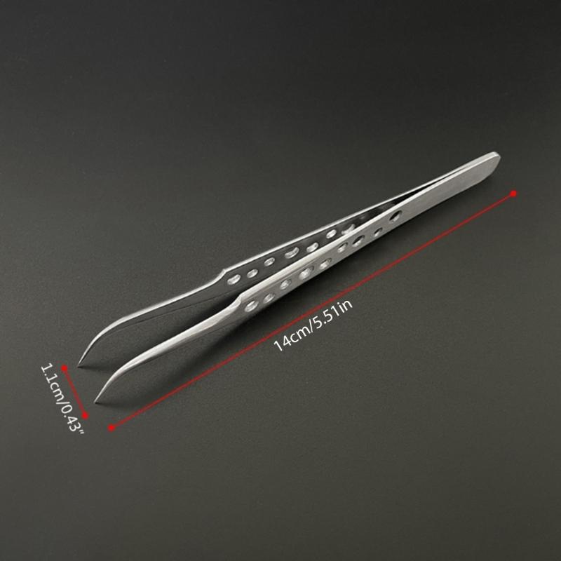 Industrielle Pinzette Elektronik Antistatisch Gebogene Gerade Spitze Präzision Edelstahl Pinzette Telefon Reparatur DIY Hand Werkzeuge
