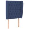 VidaXL Headboard with Ears Blue 83x23x118-128 Cm Fabric3118272