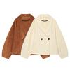 Womens Fall 2026 Tailored Double-Breasted Jacket Casual Versatile Outerwear
