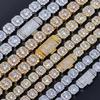 European Hip Hop Zircon Diamond Necklace & Bracelet Jewelry for Men & Women