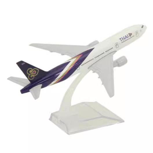 

16CM Alloy Aircraft Model Thai Airways 777 Collectible With Landing Gear Children s Toy Gift