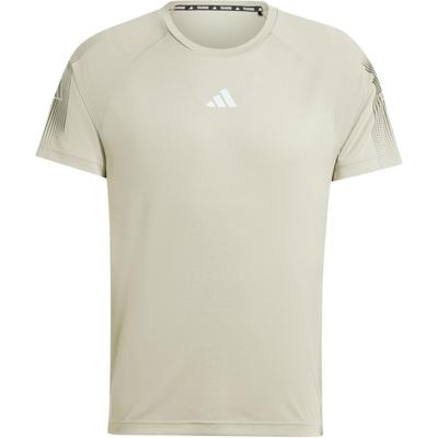 Gym+ Training Brandlove Quick-Dry Fitness Short-Sleeve T-Shirt With Raglan Sleeves Men Tops Pebble-Silver-Grey Dark-Olive-Green IW5871