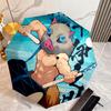 Japanese-style cartoon Demon Slayer Kamado Tanjiro & Kamado Nezuko umbrella including home travel and outdoor activities Multi functional umbrella 35