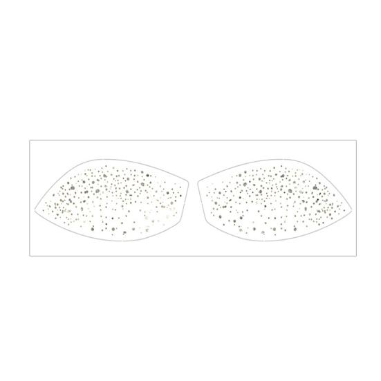 Metallic Eye Tattoo Stickers, Waterproof Temporary Freckle Decals, Sparkling Foil Eye Makeup for Festival Party, Glitter Face Art