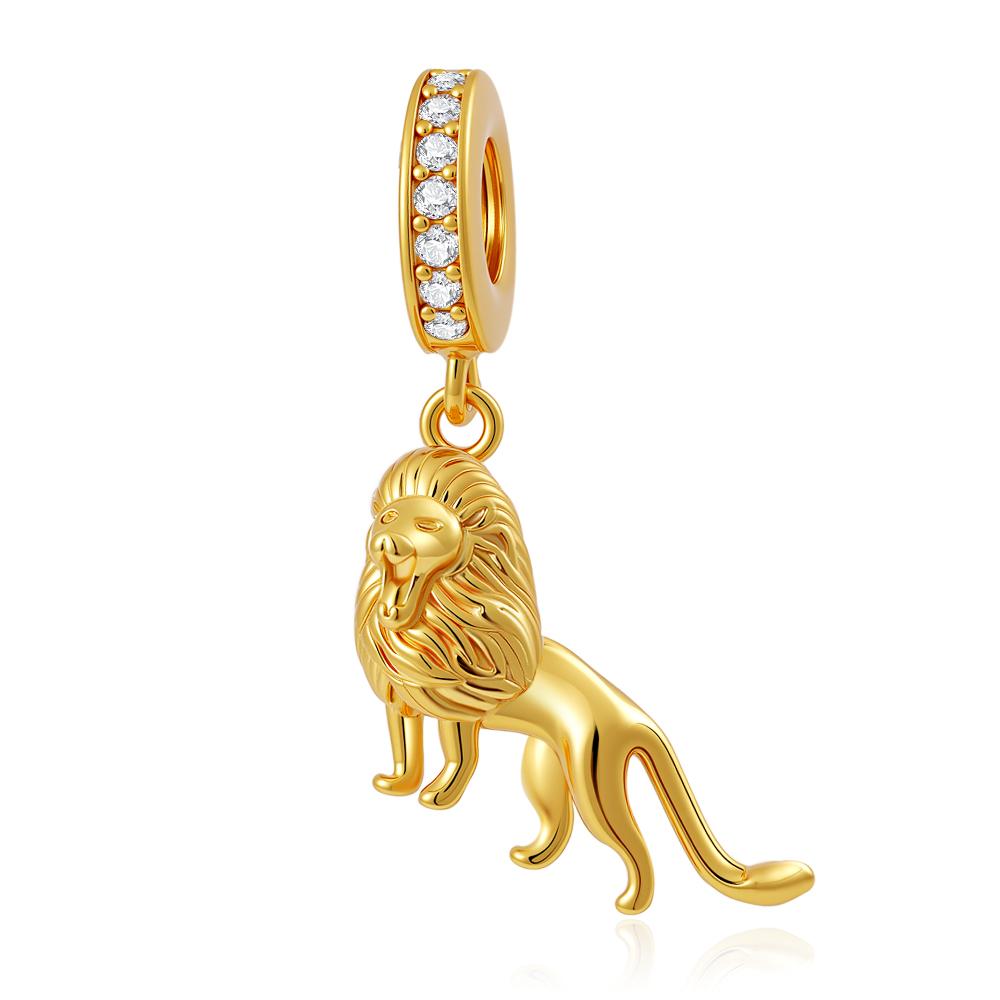 New Copper Dinosaur Frog Penguin Dog Dumbbell Charm Talisman Beads Fit For Original Diy Bracelet Fashion Women'S Jewelry