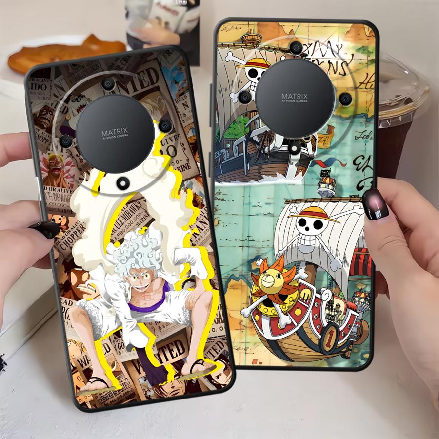 Case for Honor X5b 90 Magic5Lite X9a X7 X6 8X 70 200 400 Lite X8 Black Soft Phone Cover Ones Pieces Ace Luffys