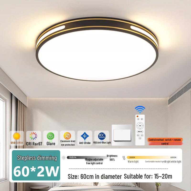 Modern LED Ceiling Light: Full Spectrum Living Room & Bedroom Illumination
