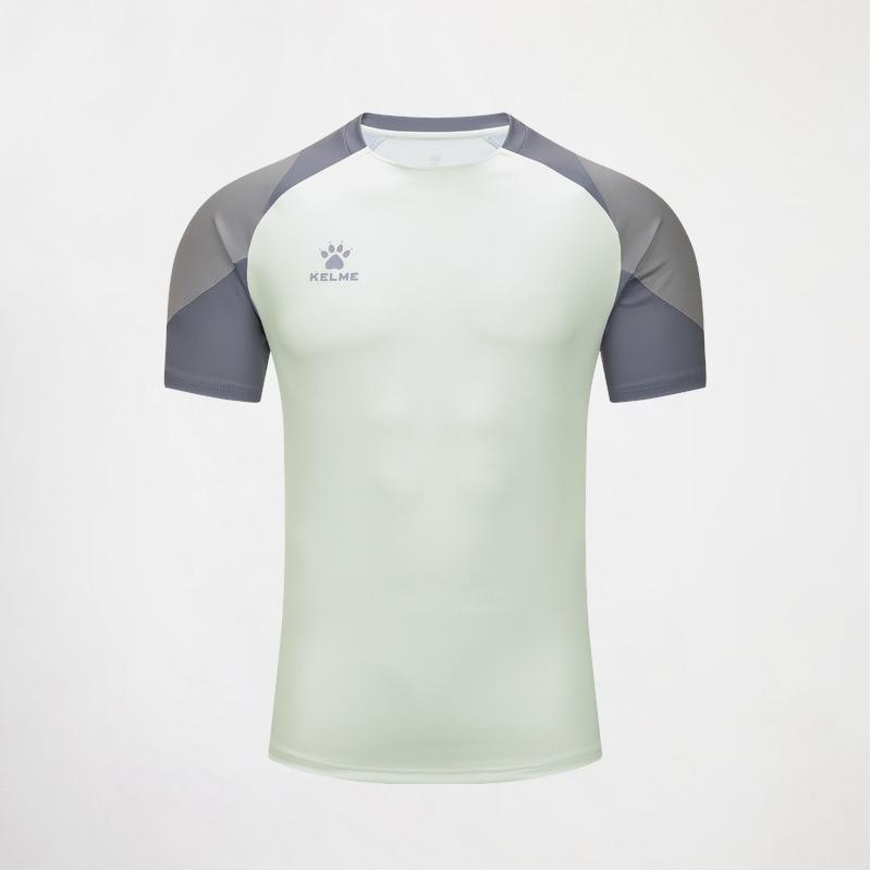 Men's Soccer Short Sleeve Gym Running Moisture Wicking Round Neck T-shirt Training Exercise Gym Sport Shirt Tops