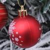 Plastic Christmas Tree Decorations Accessories Colorful Handcrafted Spherical Orbs in Gift Box for Festival Event