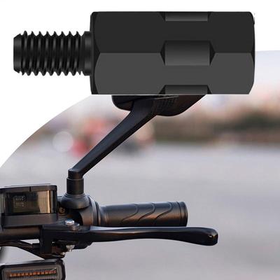 40mm M8 M10 Black Motorcycle Rearview Mirror Adapters Clockwise Anti-clockwise Right Left Thread Changing Screws