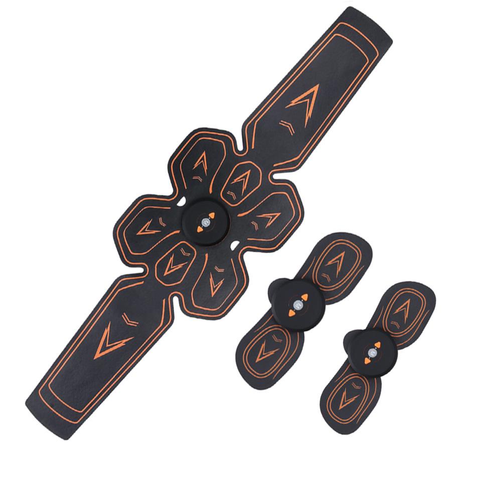 

EMS Abdominal Trainer Hydrogel Abs Patch Belt Set: FDA 510K Certified Six-Pack Training Equipment (3-Piece Set)