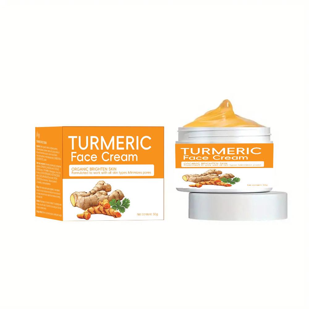 Turmeric Soap & Face Cream Set: Skin Brightening Handmade Soap & Care