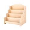 Greeting Card Display Stand High Stability Easy To Install Multipurpose 4-Tiered Wooden Organizer Rack Photos Brochure Holder