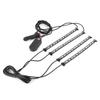 Interior Ambient Light Dynamic Decorative 4 RGB Lamp Strips Remote Control by Phone Bluetooth APP