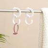 S Shaped Hook PVC Plastic Hanging Multi Functional Punching Free for Kitchen Bathroom Cabinet Household Supplies