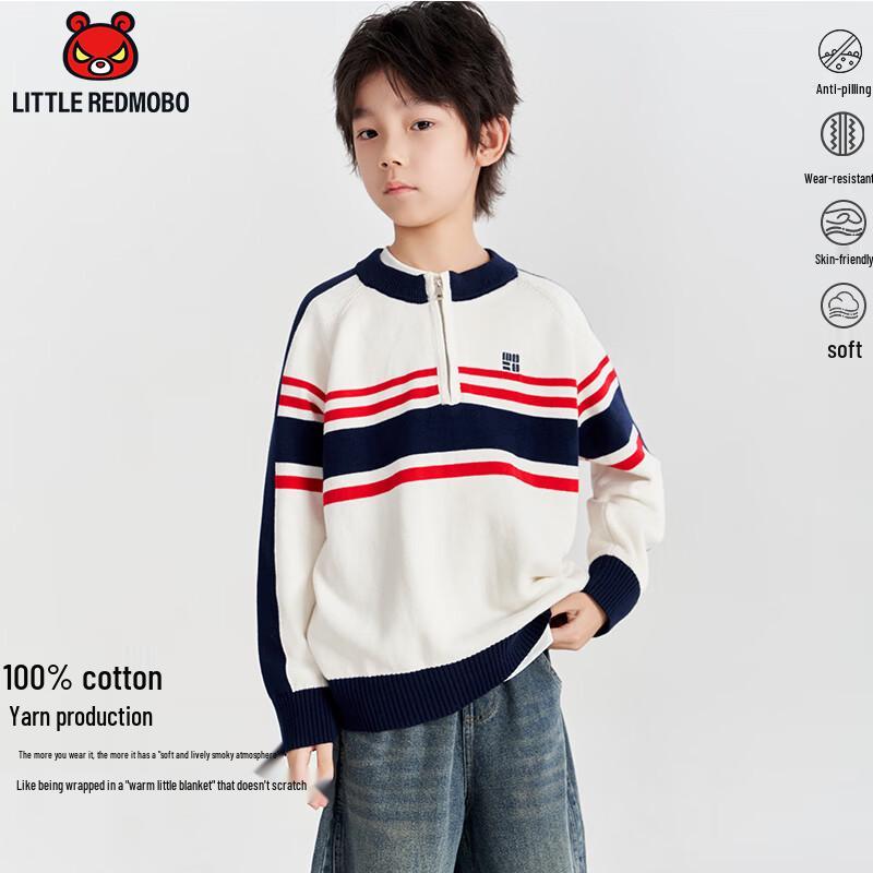 Mobab Eyes Kids  Chinese Style Pullover Sweater for Boys 170