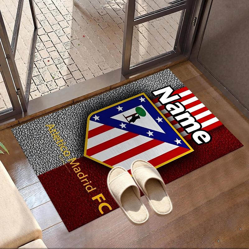 Custom Name Personalized Football Team Print Carpet, Versatile Home Decor Rug, for Playroom, Apartment, Balcony, Entryway, Hallway Gift