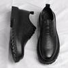Trendy Brand Big Toe Shoes Street Fashion Work Clothes Shoes Men's Genuine Leather Shoes British Casual Shoes Men's Suits Shoes