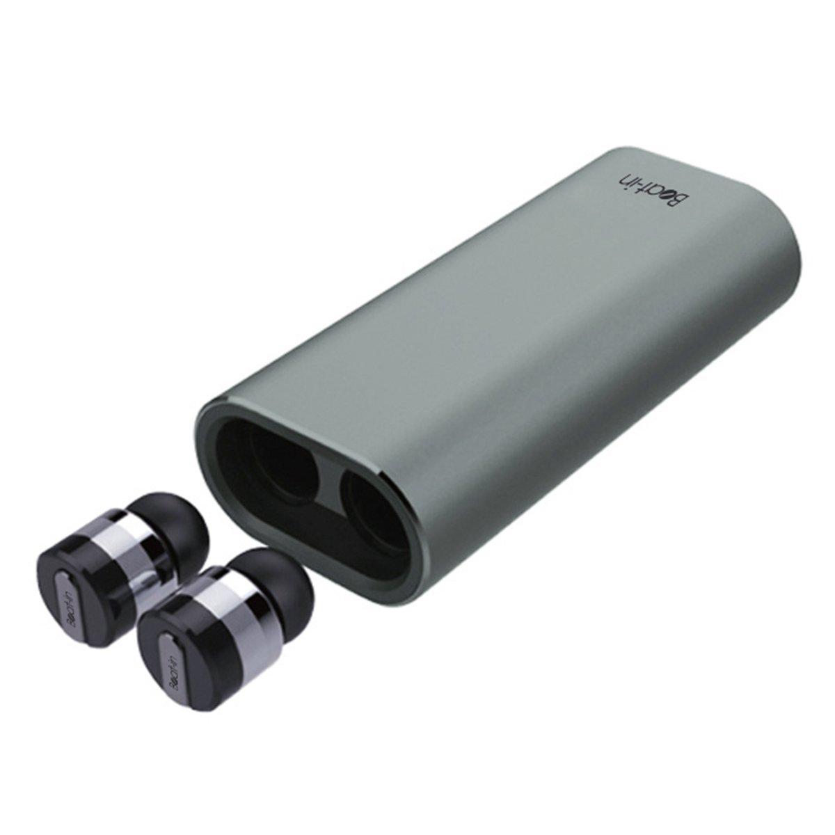 

Японский дистрибьютор беспроводные наушники Power Bank Space Gray Mobile в комплекте Bluetooth совместимые левый и правый полностью независимые ультра маленькие