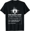 Funny Cyber Security Definition Programmer IT Nerd Tee T-Shirt S-3XL
