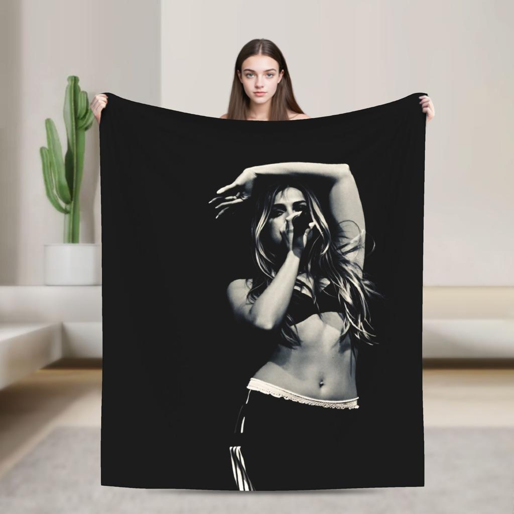 Coperta di Flanella Tate McRae Cantante Canadese Coperta Morbidissima per Divano Letto Viaggio Copriletto Novità Copri Divano Letto