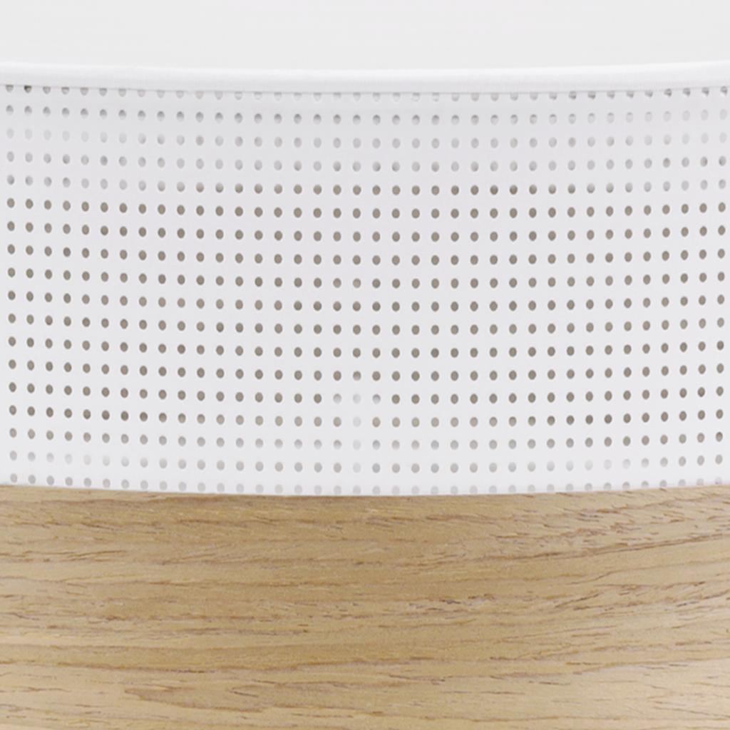 WOOD PLEXI CEILING LAMP WHITE 40CM GOLDEN OAK