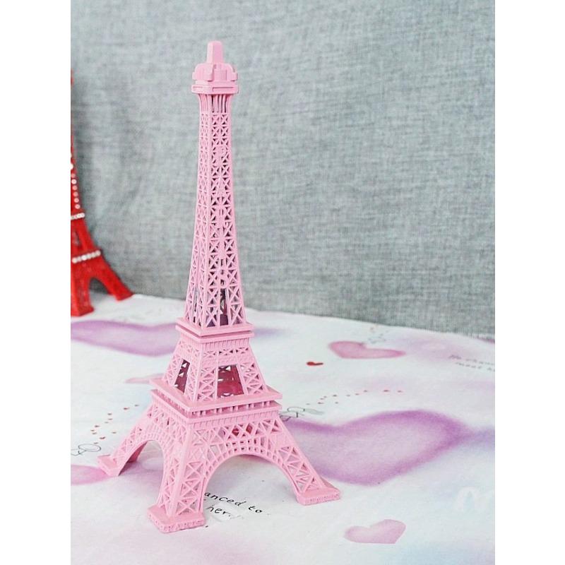 

Pink Eiffel Tower Statue Decoration With Gold-Tone Metallic Material For Paris Eiffel Tower Themed Party Best Gifts Birthday Graduation Pink 1pc -18cm розовый