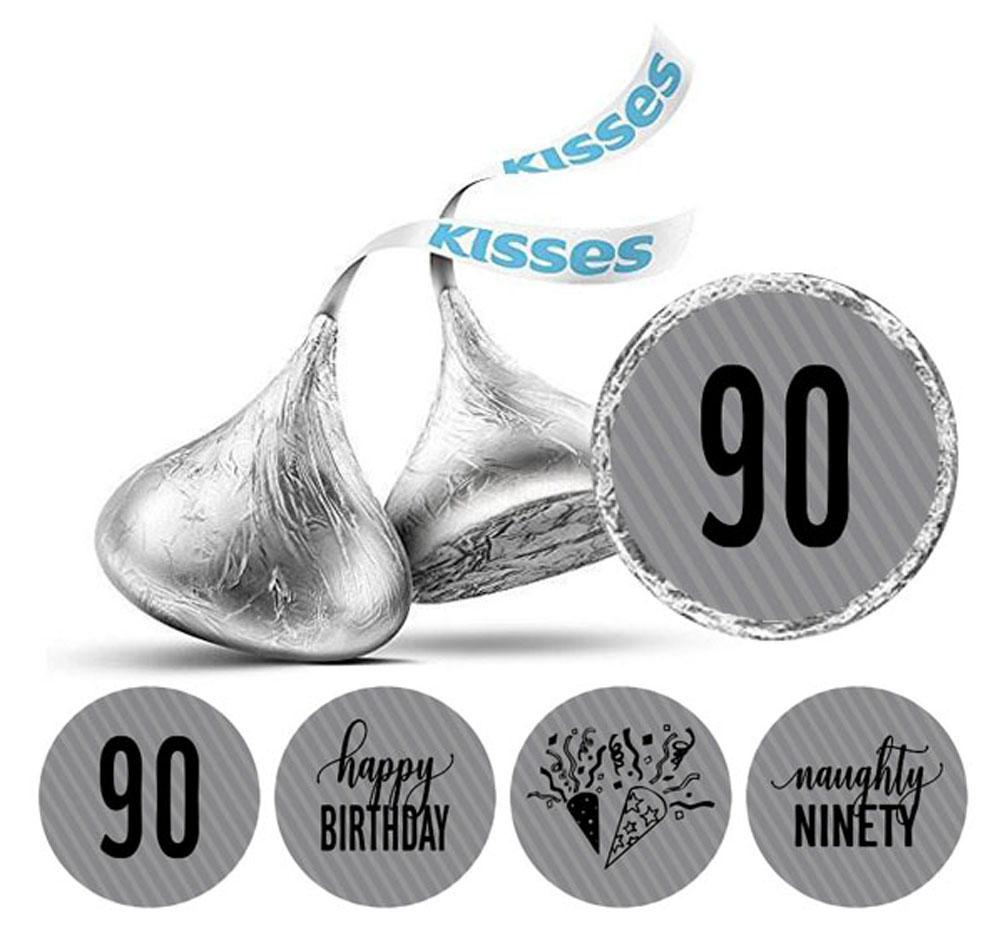 Darling Souvenir 190 Pcs Naughty Ninety Birthday Theme Stickers Chocolate Labels