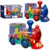 Treno Giocattolo per Bambini Set Treno Elettrico per Bambini Treno Movente a Batteria con Luce e Musica
