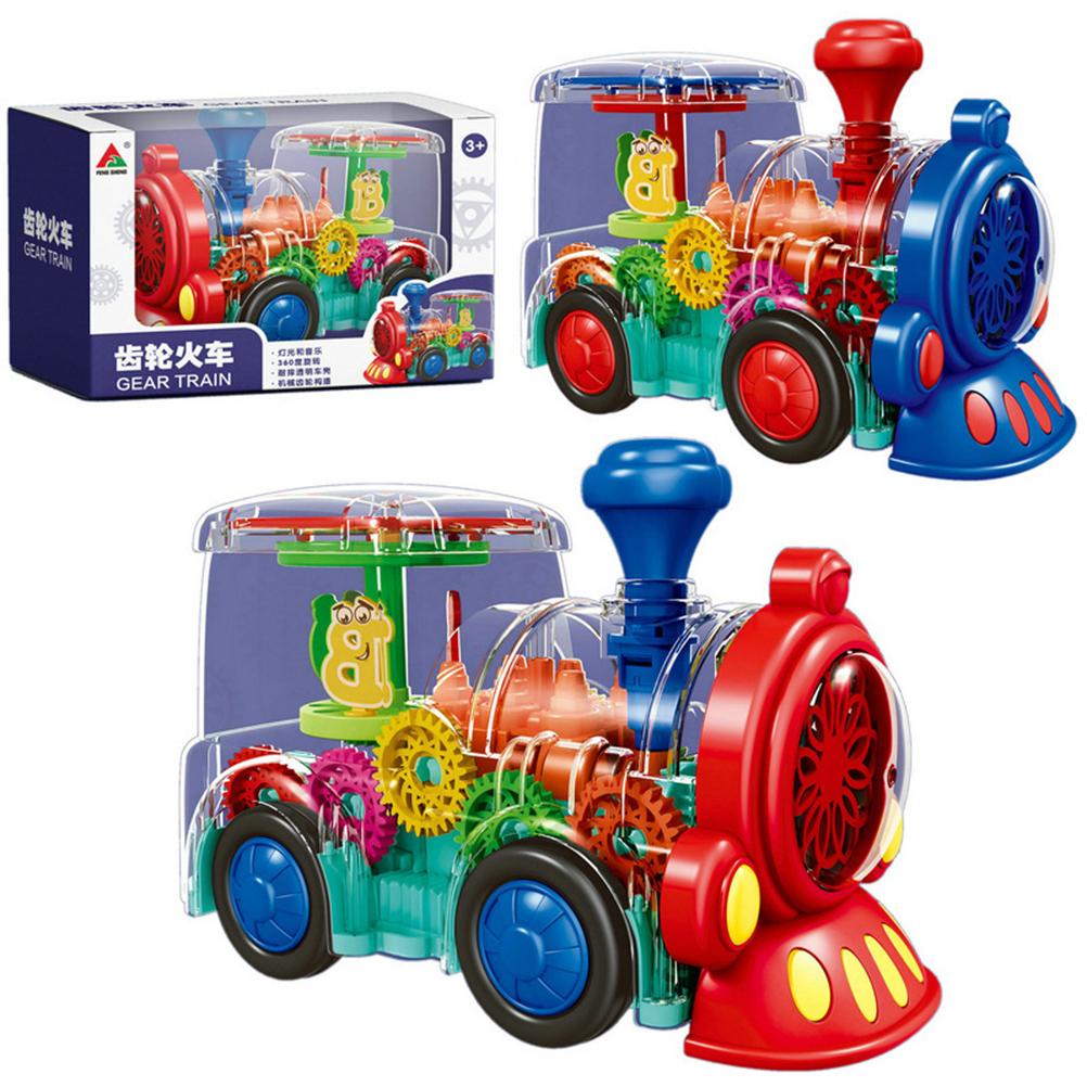 Treno Giocattolo per Bambini Set Treno Elettrico per Bambini Treno Movente a Batteria con Luce e Musica