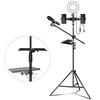 Portable Adjustable Shelf Organizer Expandable Outdoor Karaoke Equipment Clip Broadcast Stand Tray Sound Card Tray