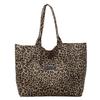 Leopard Print Canvas Bag Women's Large-capacity New Autumn and Winter Versatile Casual Shoulder Bag College Students