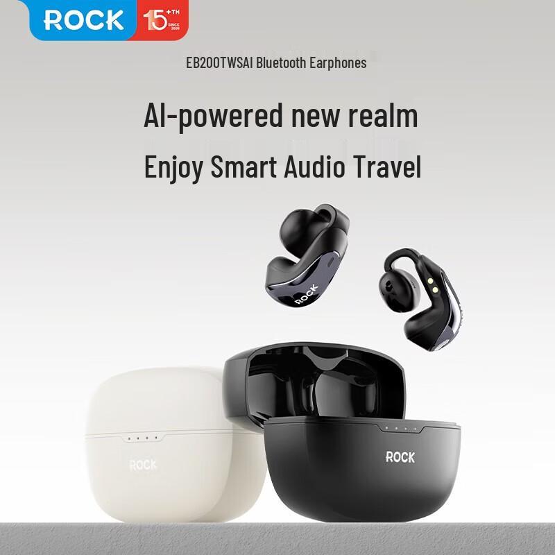 

ROCK EB200 TWS Ai Ear Clip Wireless Earbuds