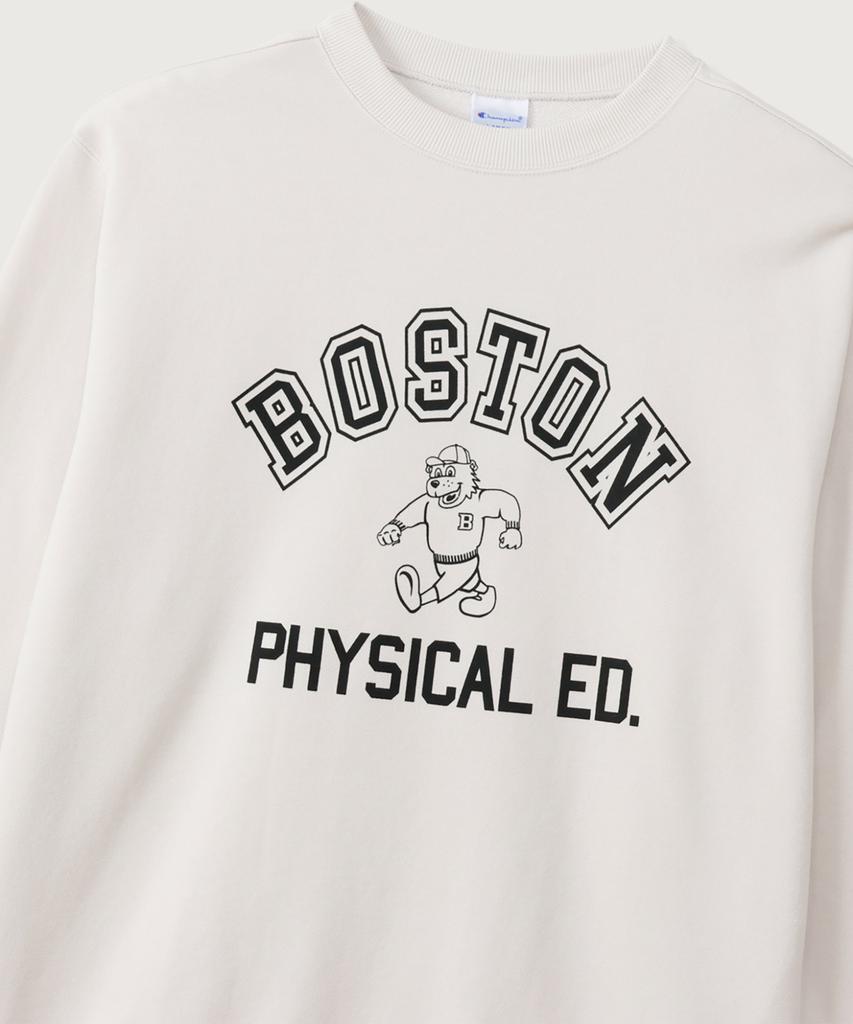 Champion Boston Regular Fit Crew Neck Sweatshirt Off White