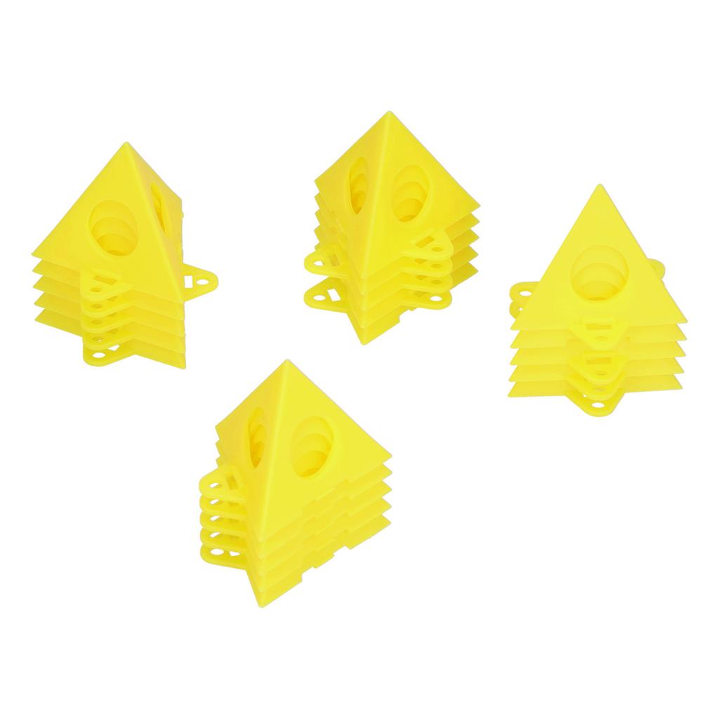 20PCS Paint Stand Kit Triangular Plastic Woodworking Bracket for Photo Frame Door Plank